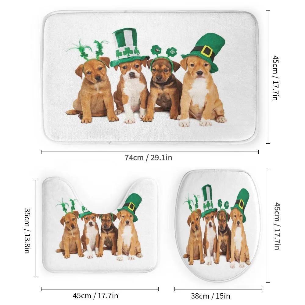 Puppies with Irish Hat — Detail 1