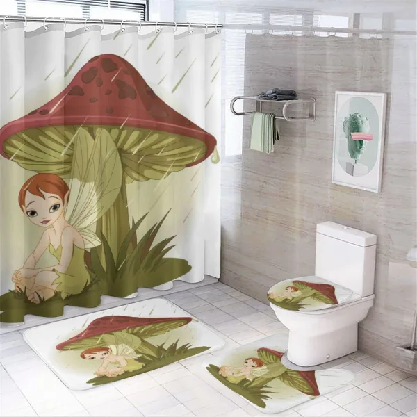 Rain Under Mushroom on a shower curtain