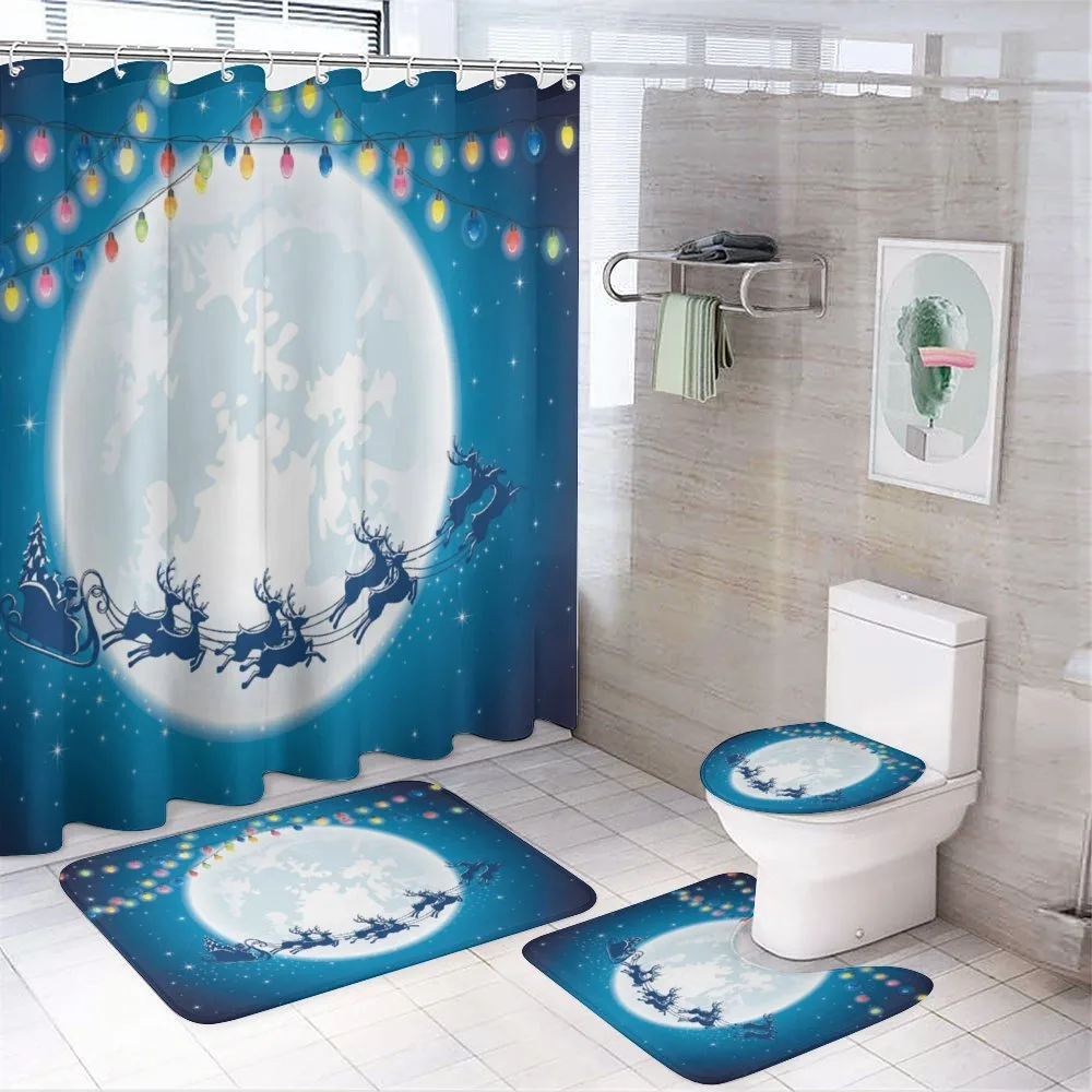 Santa Deer on Night Moon — Your design