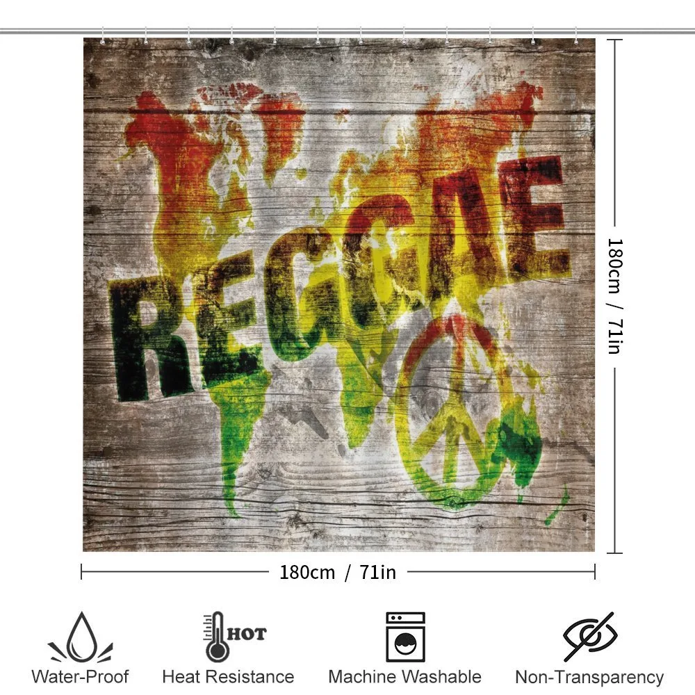 World Map Reggae Words — Detail 2