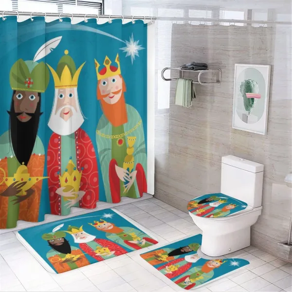 3 Wise Men Timeless on a shower curtain