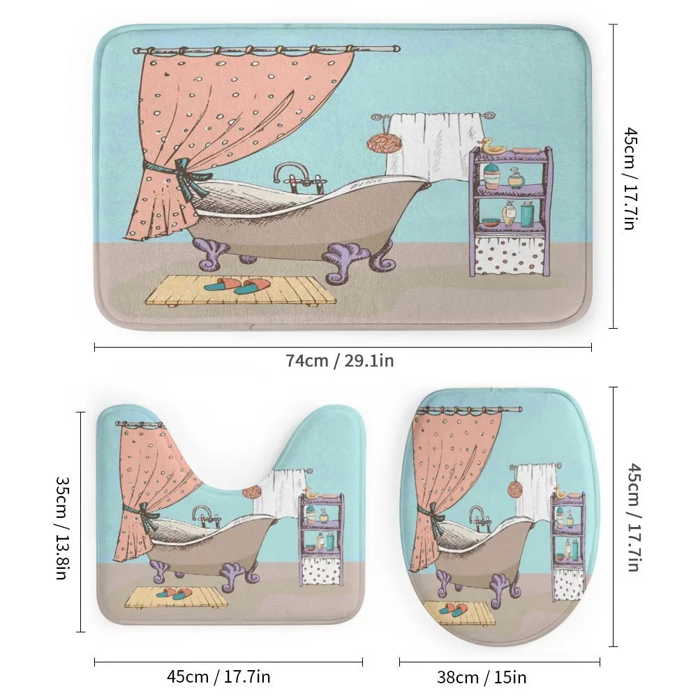 Bathroom Tub Illustration — Detail 1