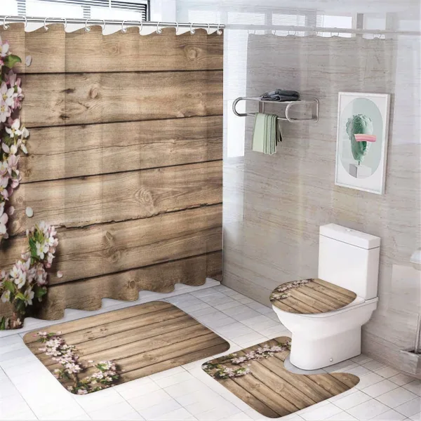 Blooming Orchard Spring on a shower curtain