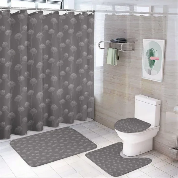 Chrysanthemum Flowers on a shower curtain