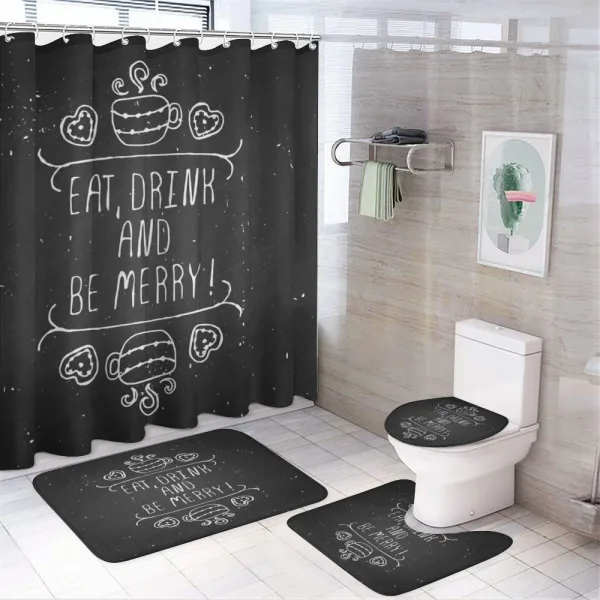 Coffee Heart on a shower curtain