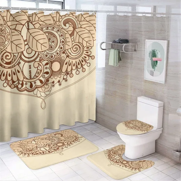 Eastern Design on a shower curtain