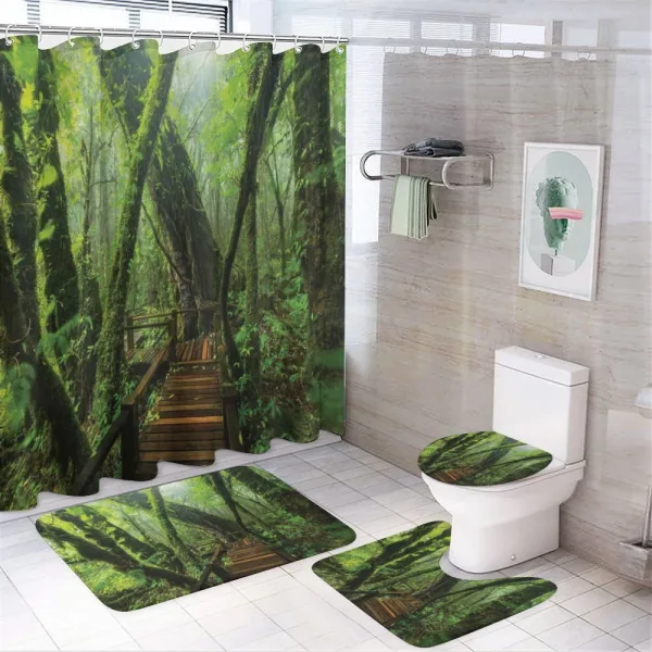 Entrance to Wilderness on a shower curtain