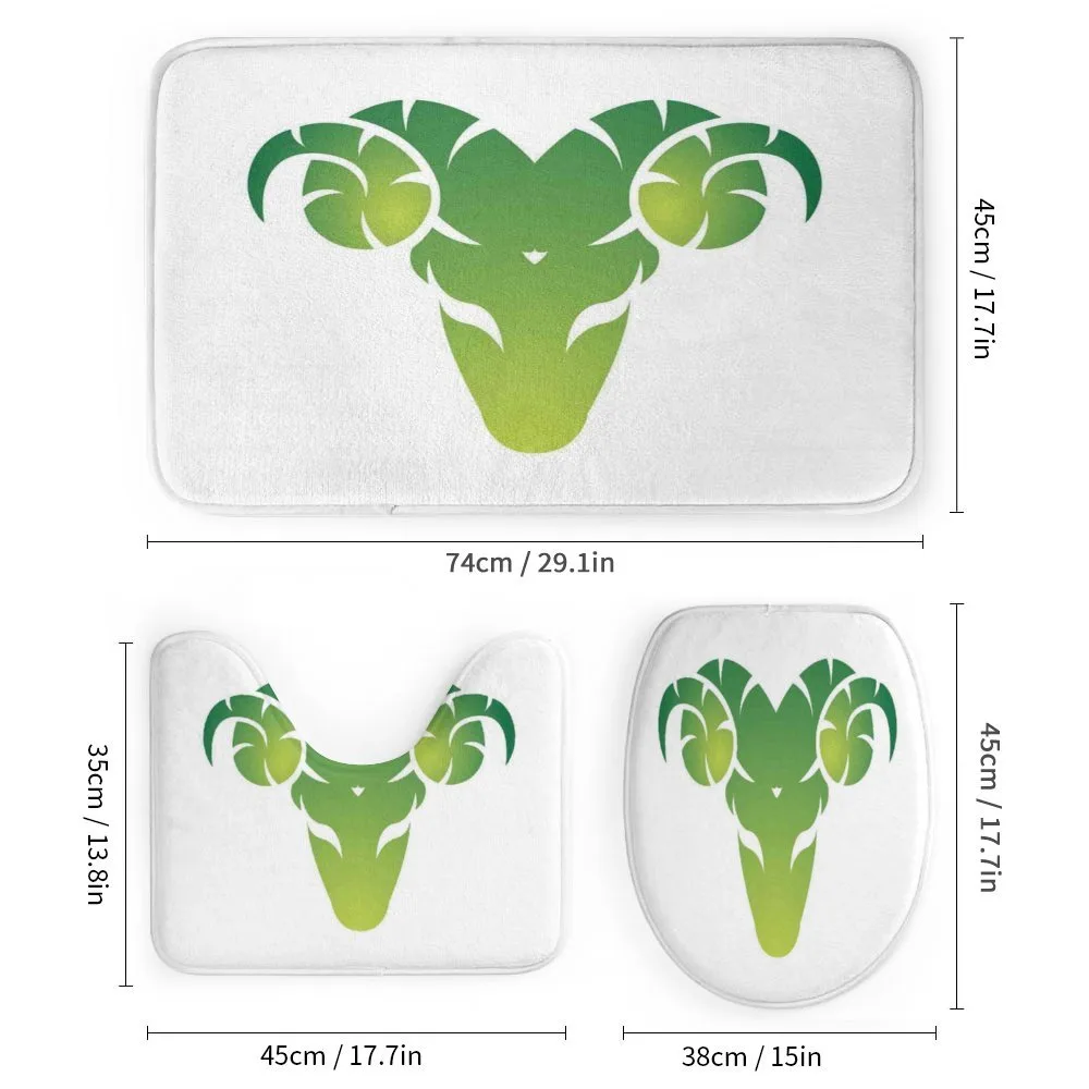 Green Abstract Ram — Detail 1