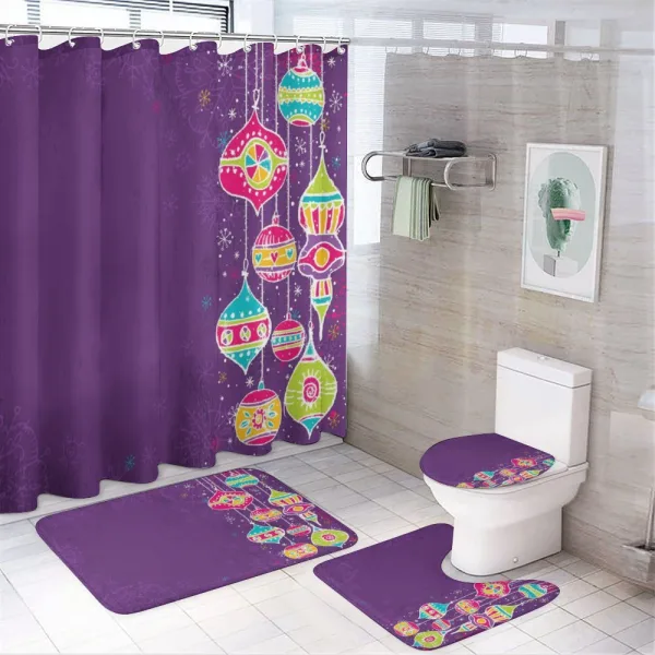 Kids Doodle Balls on a shower curtain