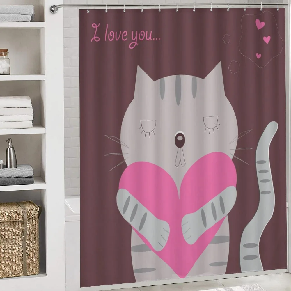 Loving Cat and Heart — Detail 4