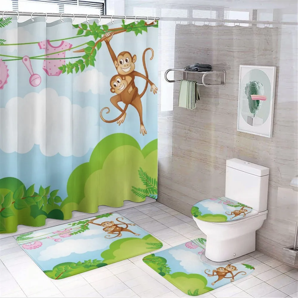 Monkey Swinging Kid — Your design