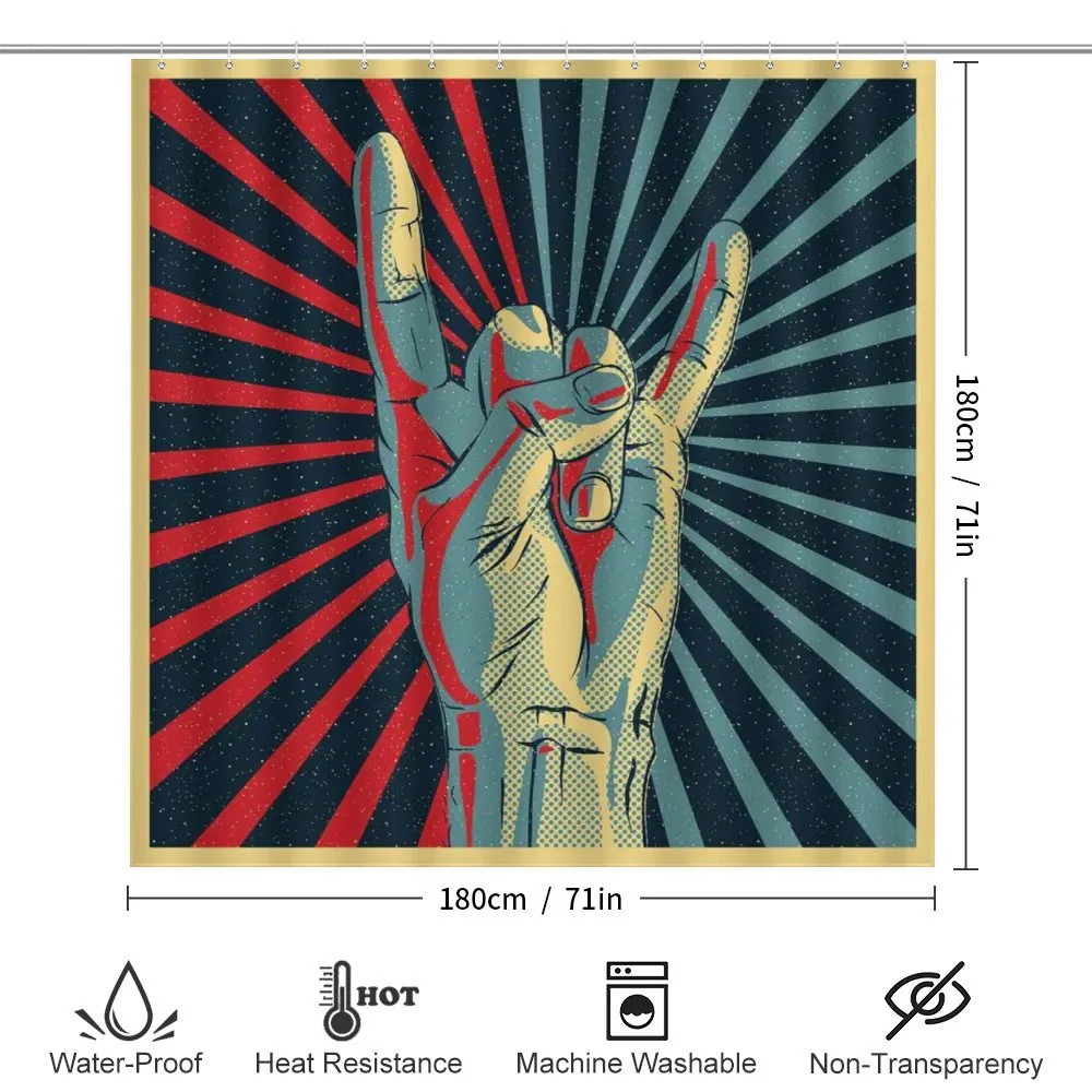 Rock 'n' Roll Hand Sign — Detail 2