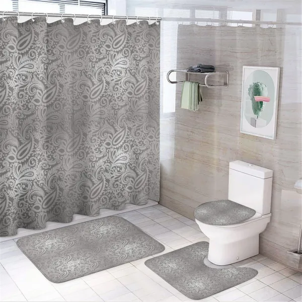 Royal Paisley Pattern on a shower curtain