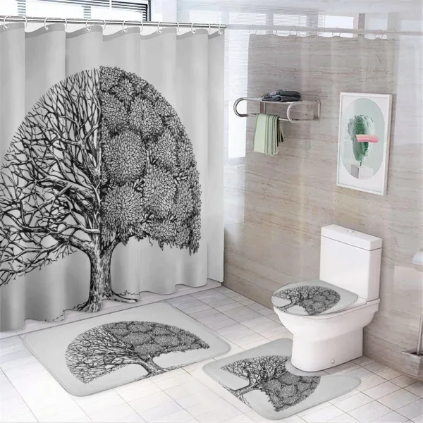 Save the Planet on a shower curtain