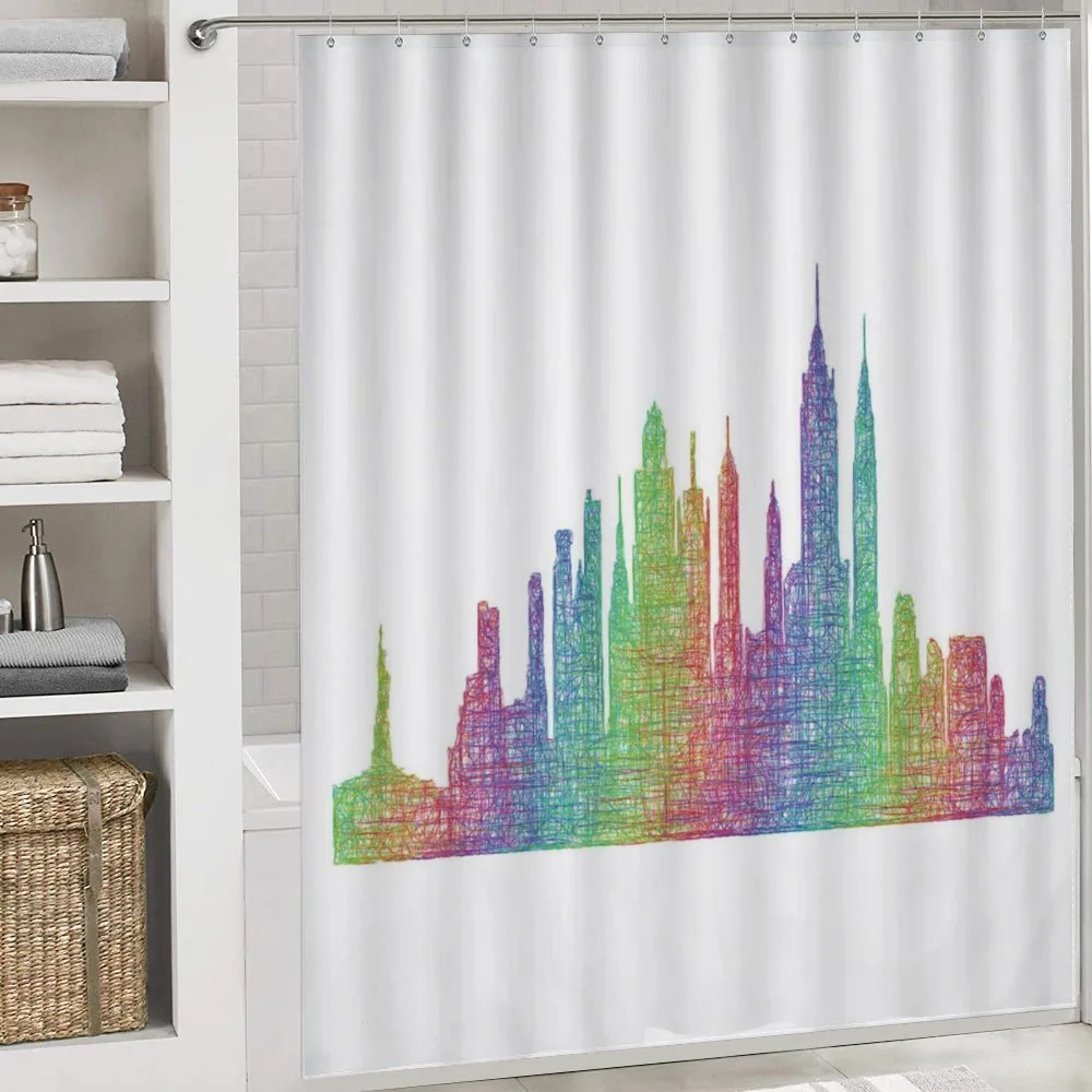 Skyline Creative Hatch Line Art — Detail 4