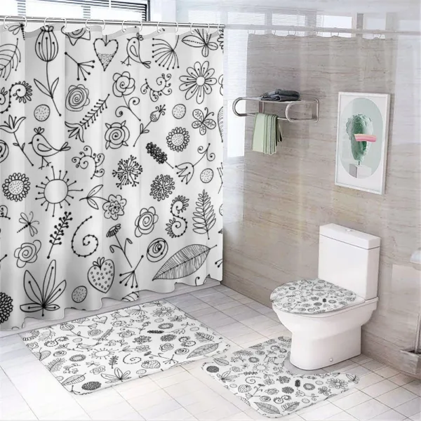 Things from Nature on a shower curtain