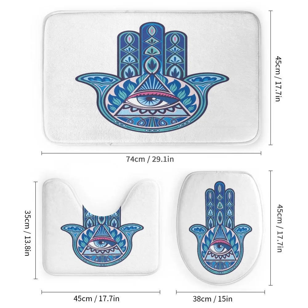 Vibrant Hamsa Triangle — Detail 1