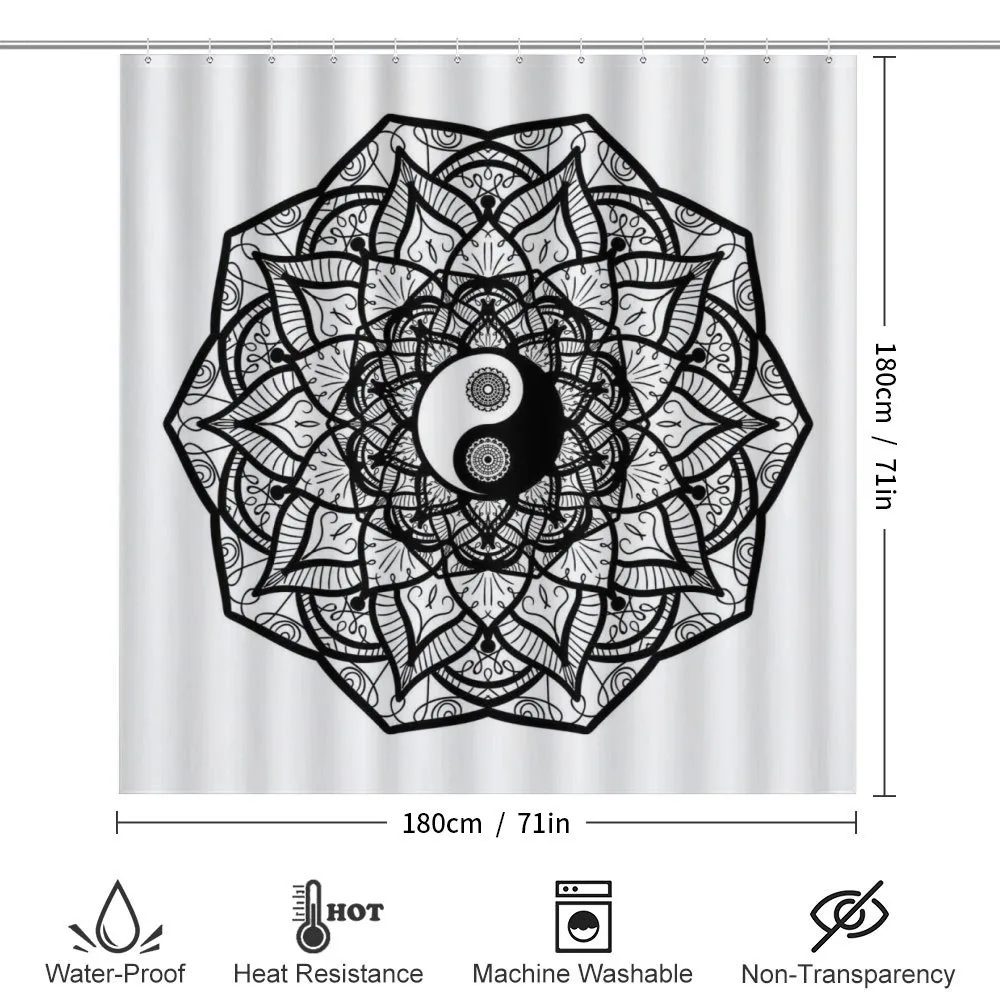 Ying Yang Black White — Detail 2