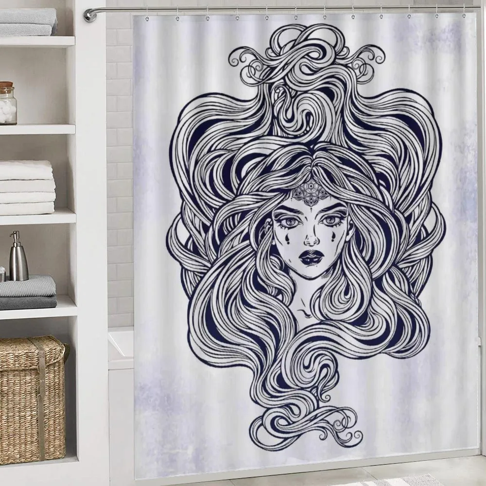 Art Nouveau Medusa Girl — Detail 4