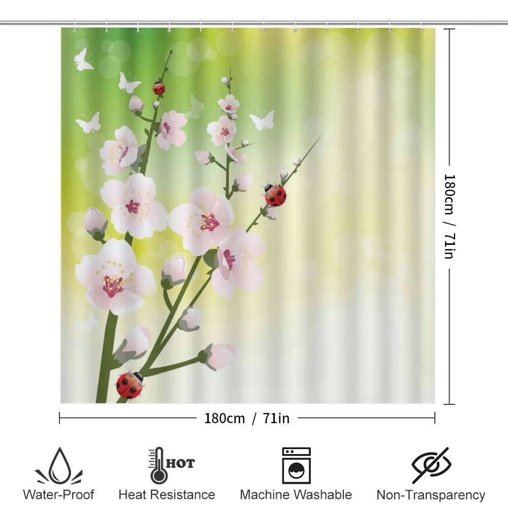 Blossoms Ladybugs Spring — Detail 2
