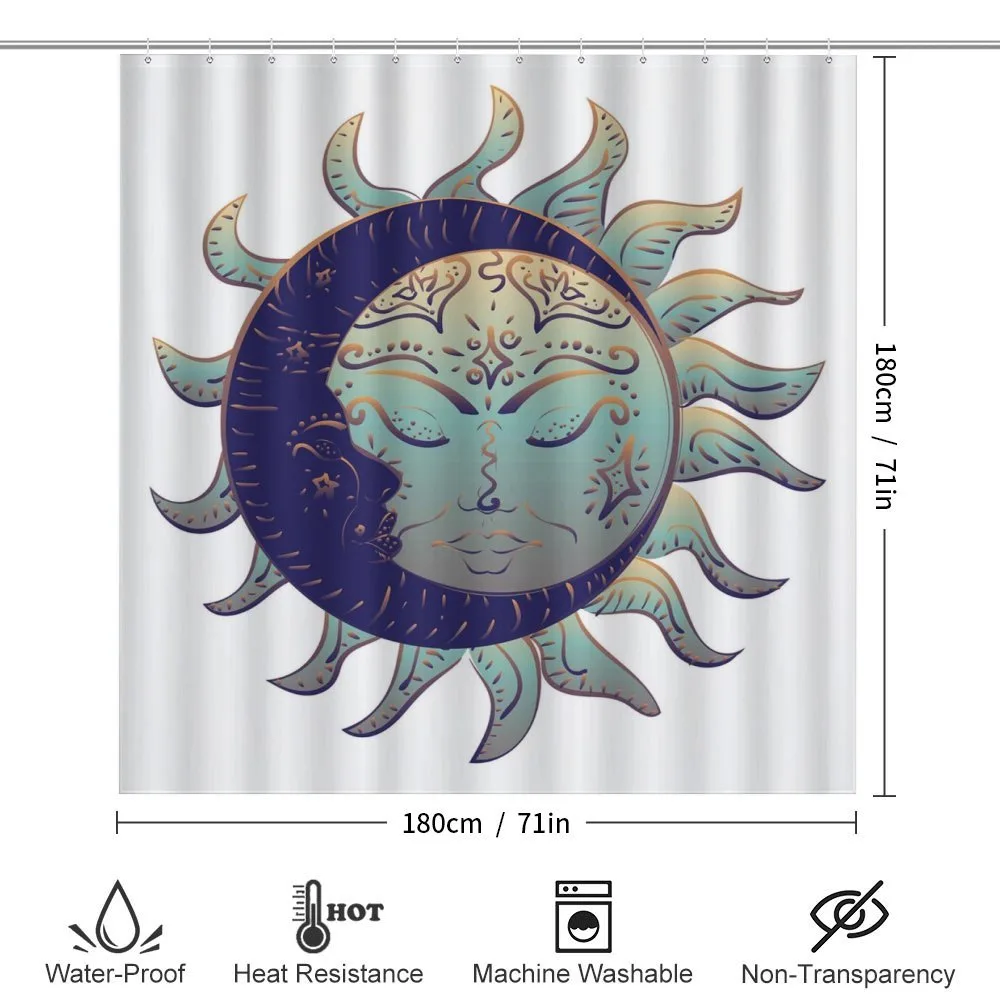 Boho Sun and Crescent — Detail 2