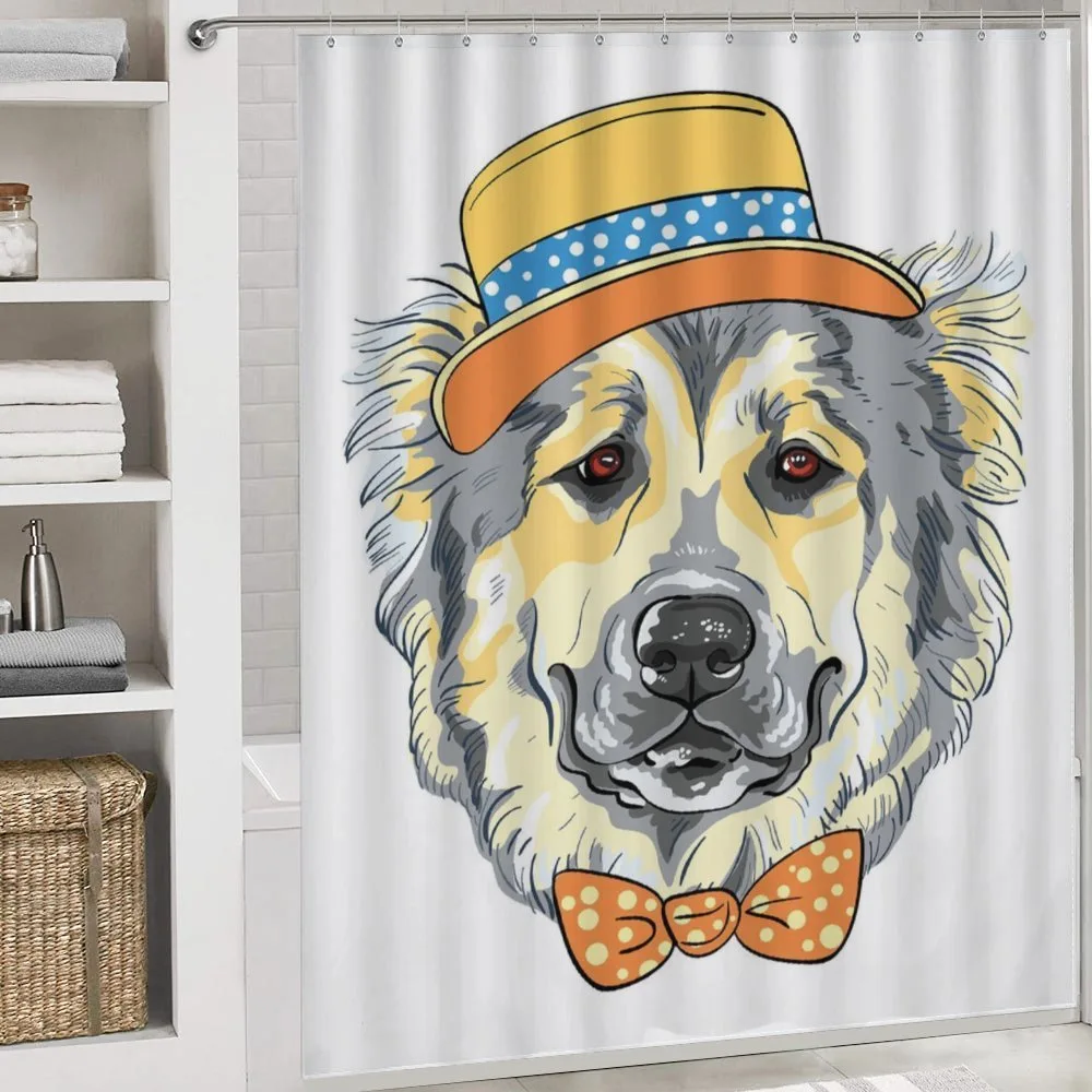 Cartoon Dog in Hat Bow — Detail 4