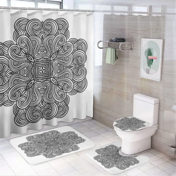 Celtic Art on a shower curtain