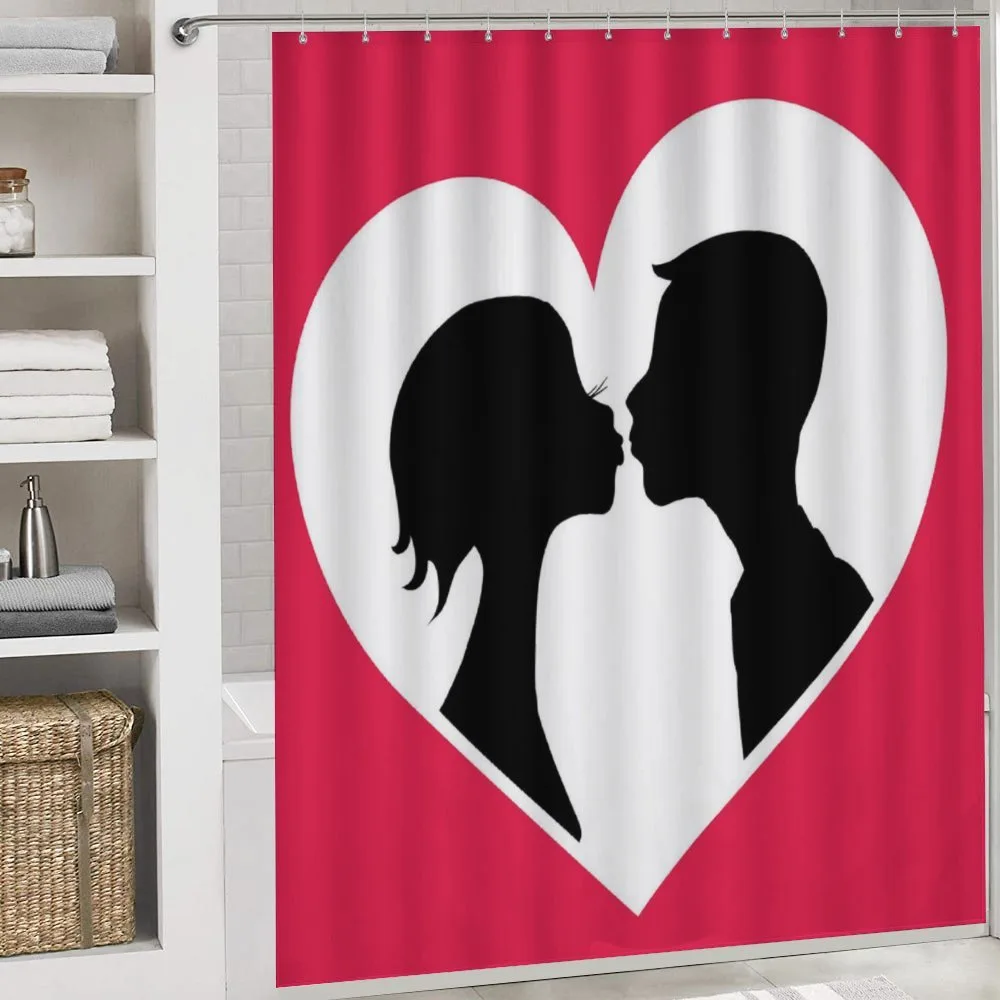 Couple Silhouette in Heart — Detail 4