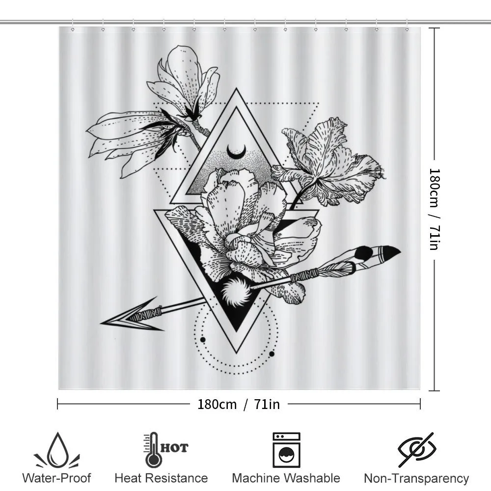 Flowers Arrow and Triangles — Detail 2