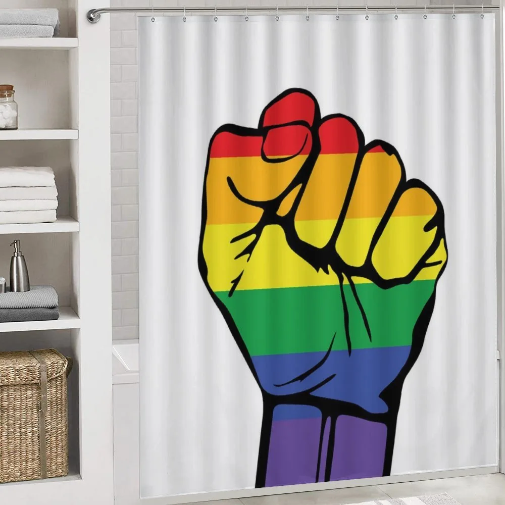 Gay Rights Rainbow Fist LQBT — Detail 4