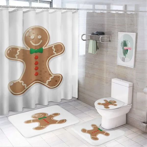 Iconic Treats on a shower curtain
