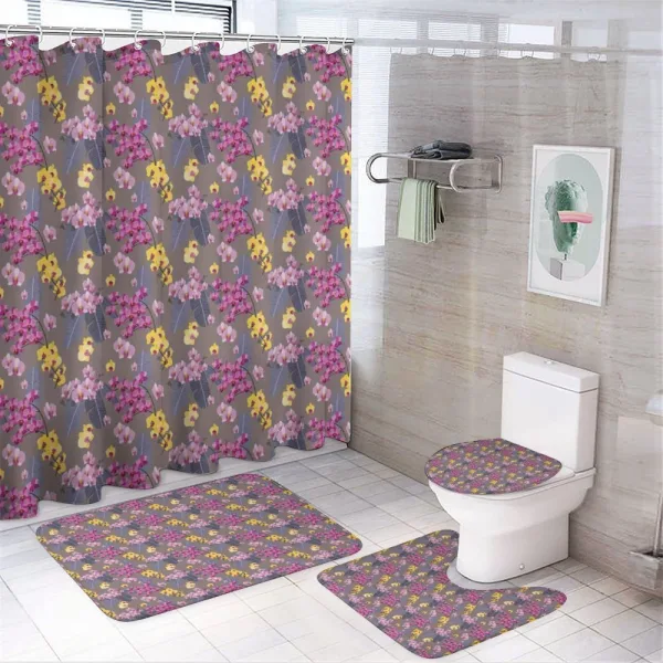 Jungle Wild Petals Island on a shower curtain
