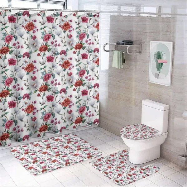 Romantic Magnolia Nature on a shower curtain