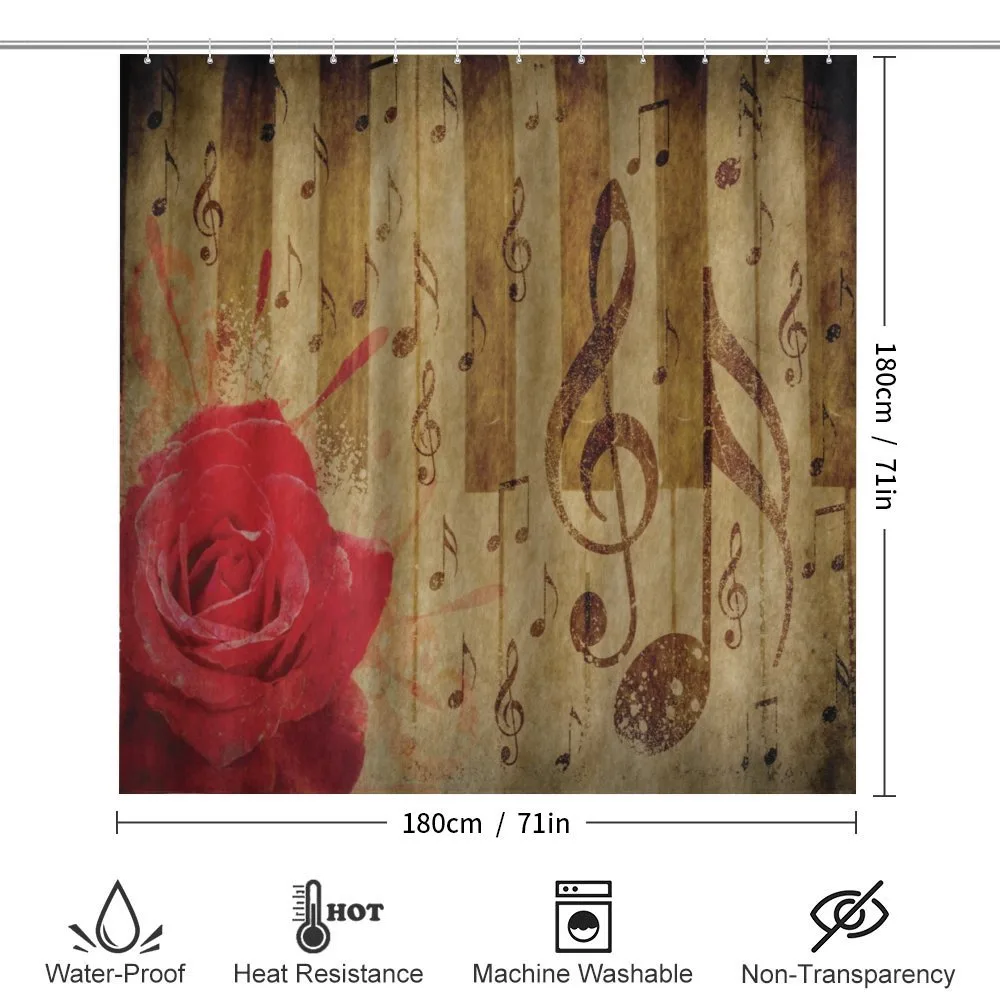 Romantic Rose Musical Notes — Detail 2