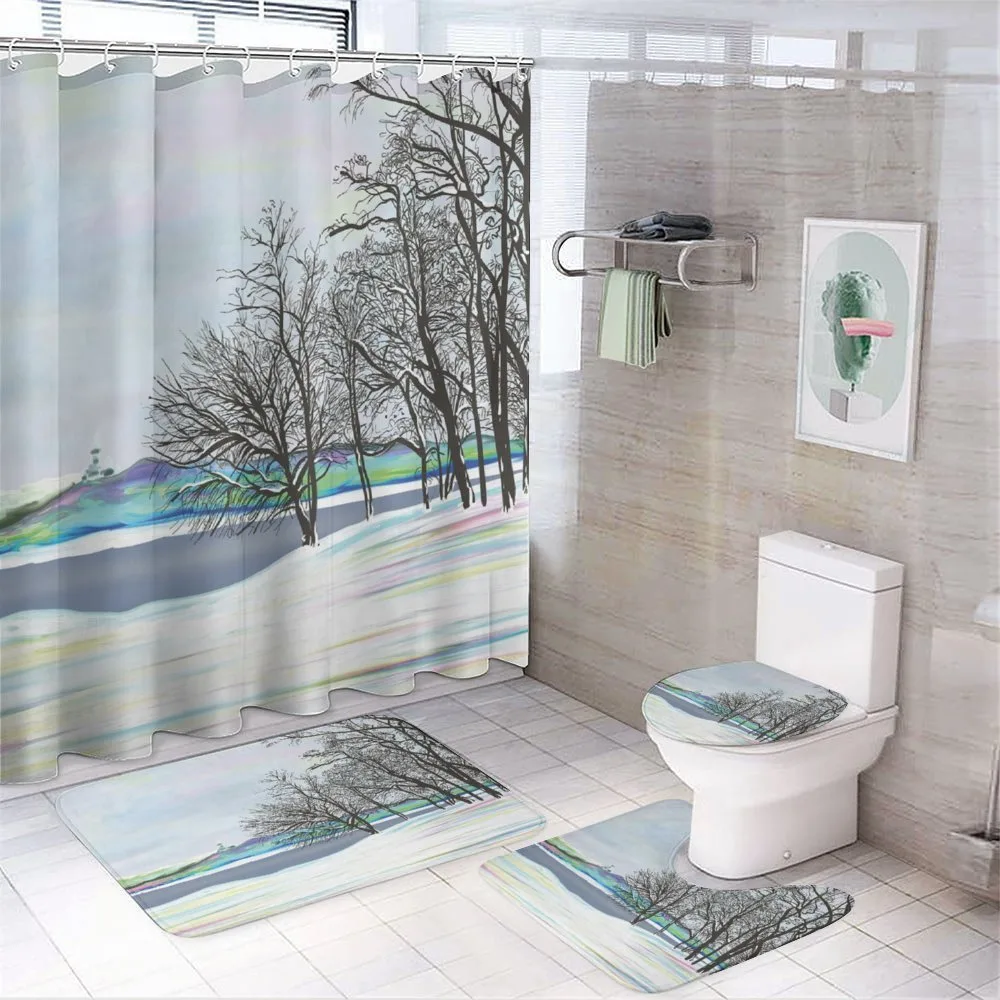 Rural Winter Forest Art — Your design