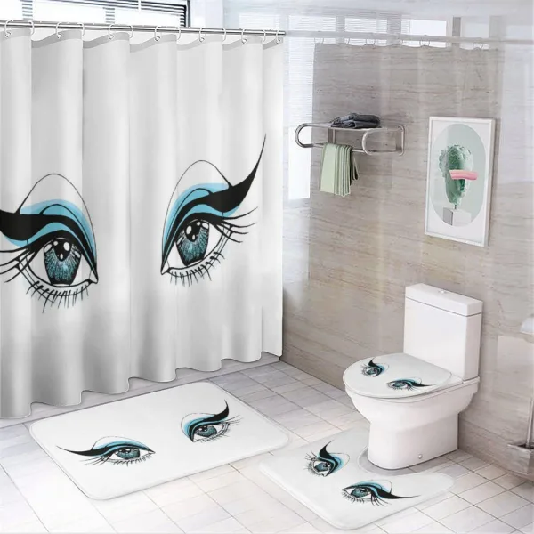 Sentimental Look Make on a shower curtain