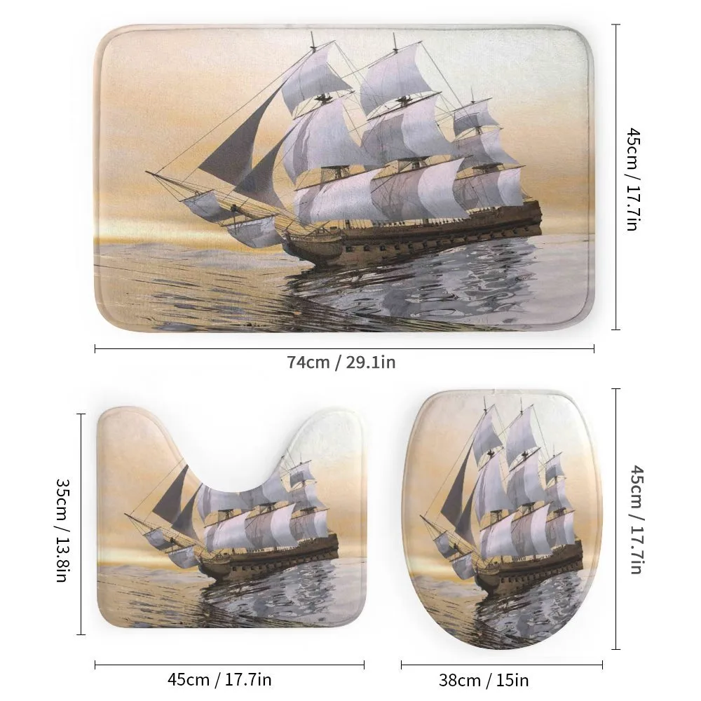 Ship Sailing on Ocean — Detail 1