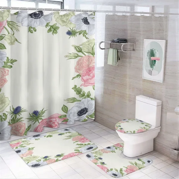 Spring Nature on a shower curtain