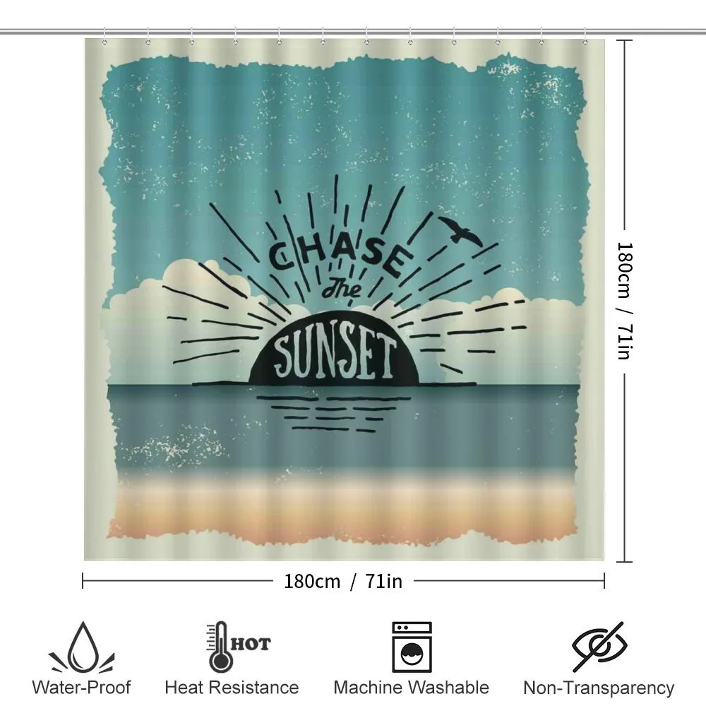 Typographic Chase the Sunset — Detail 2