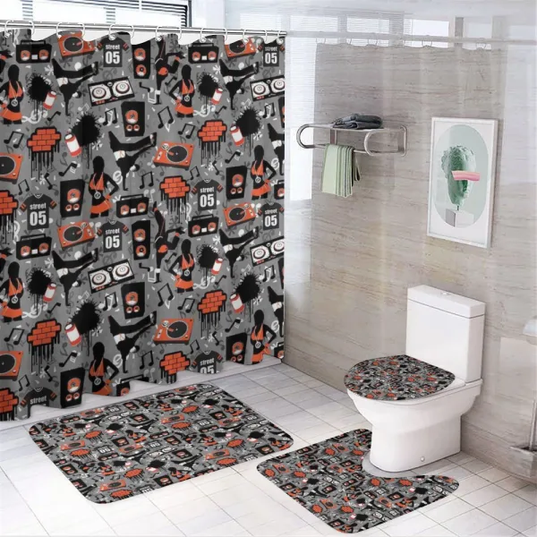 Underground Street Art on a shower curtain