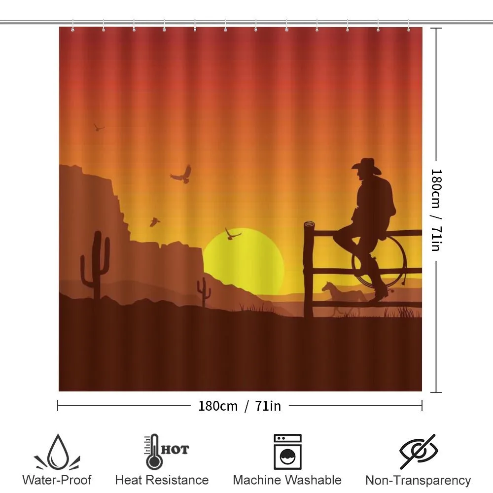 Wild West Sunset Scene — Detail 2