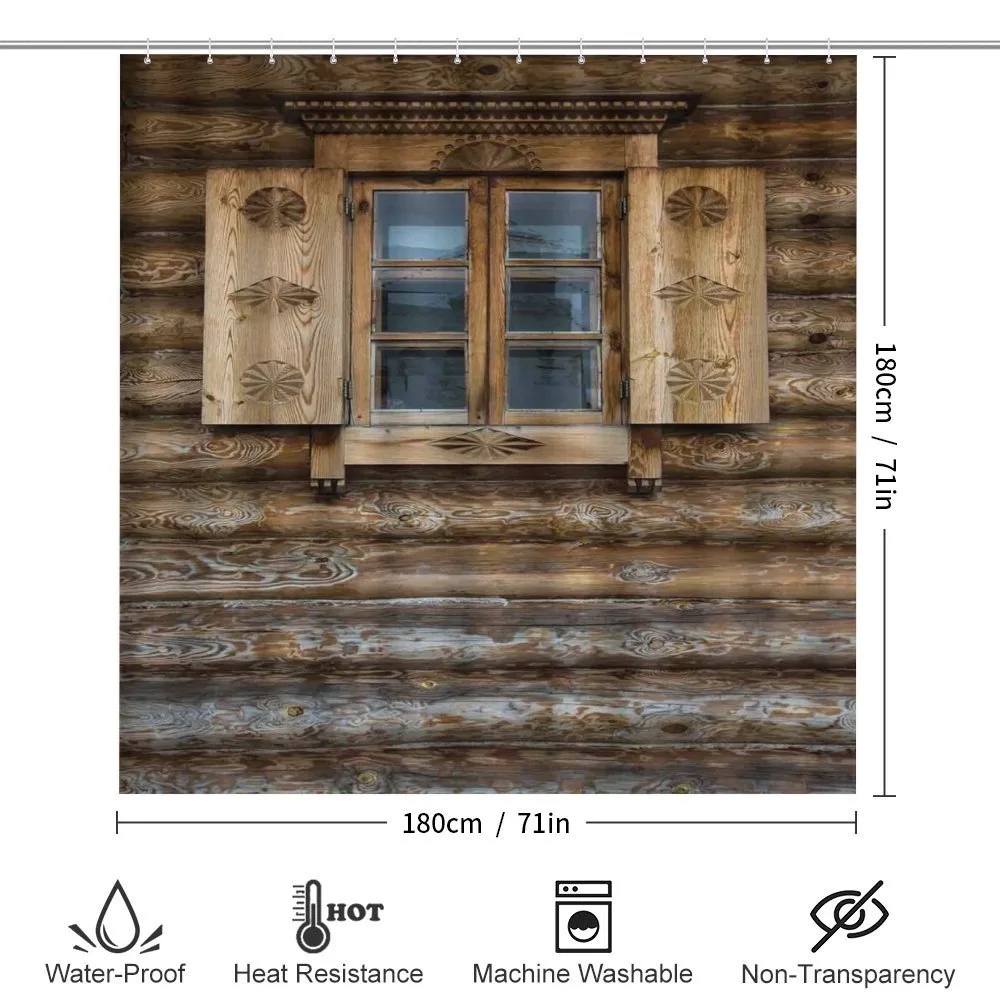 Wooden Cottage Shutter — Detail 2