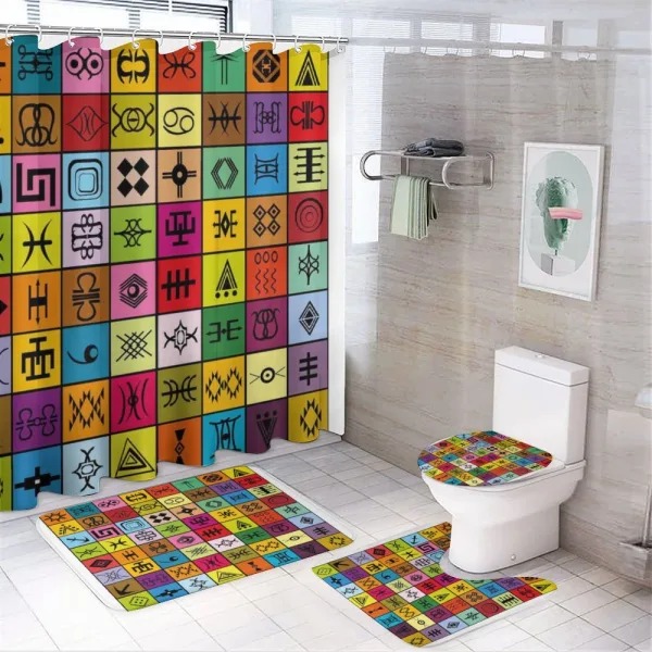 Aboriginal Primitive on a shower curtain