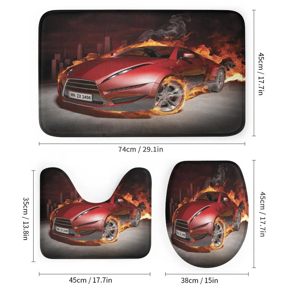 Burnout Tires Sport Car — Detail 1