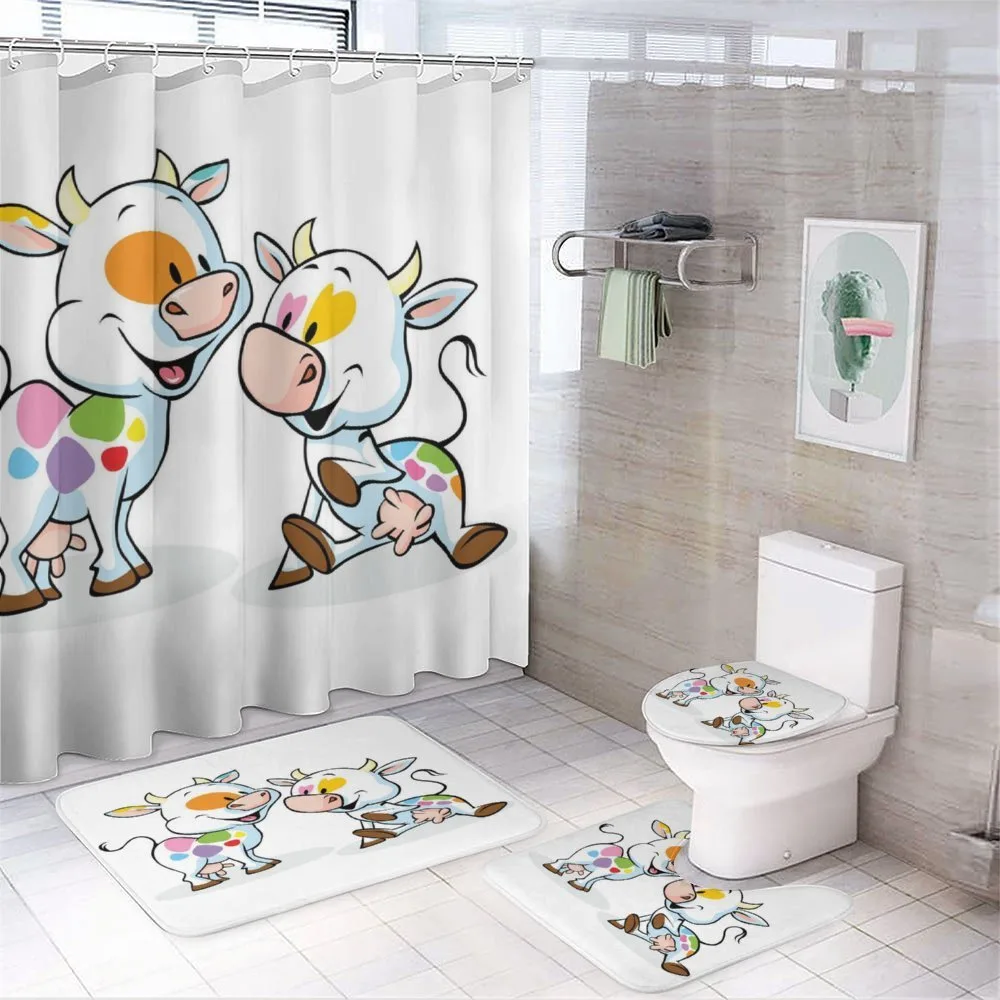 Cartoon Baby Cows Farmland — Your design