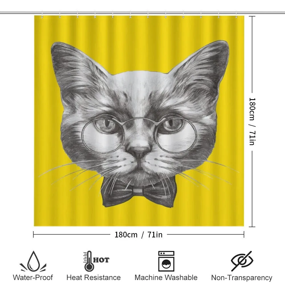 Cat Glasses Bow Tie — Detail 2