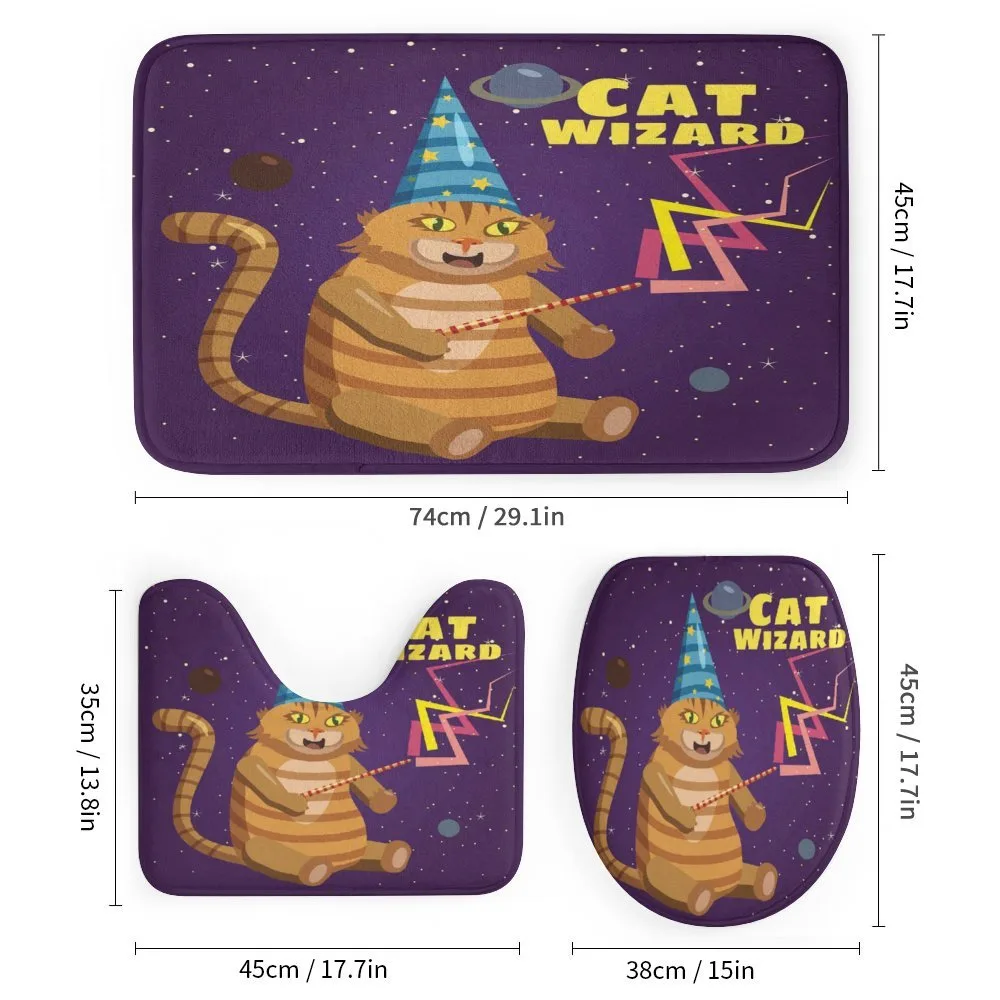 Cat Wizard Funny Cartoon — Detail 1