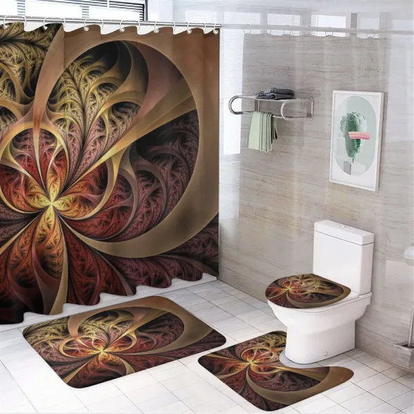 Gothic Medieval Theme on a shower curtain