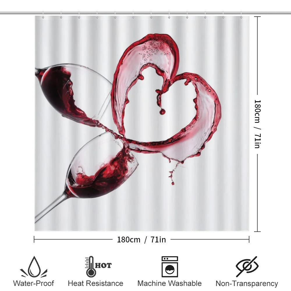 Heart Shape Spilling Wine — Detail 2