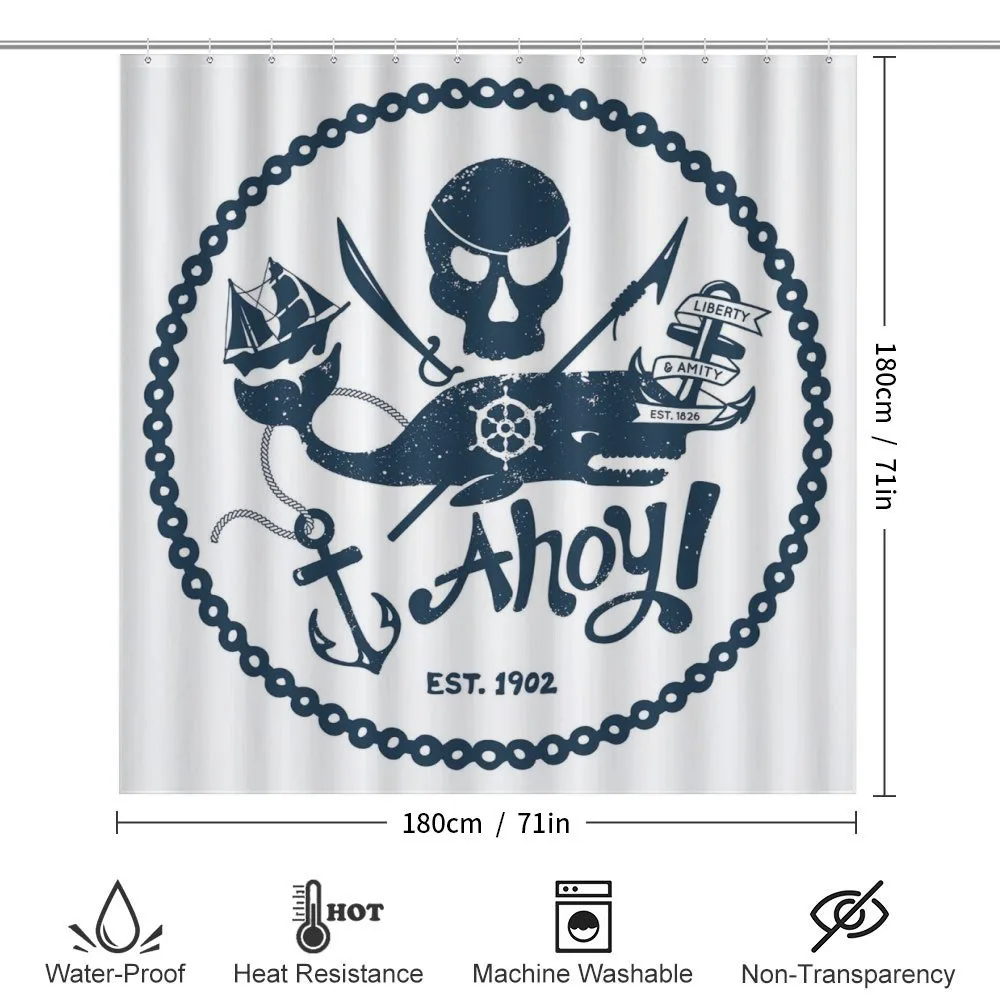 Nautical Pirate Skull — Detail 2